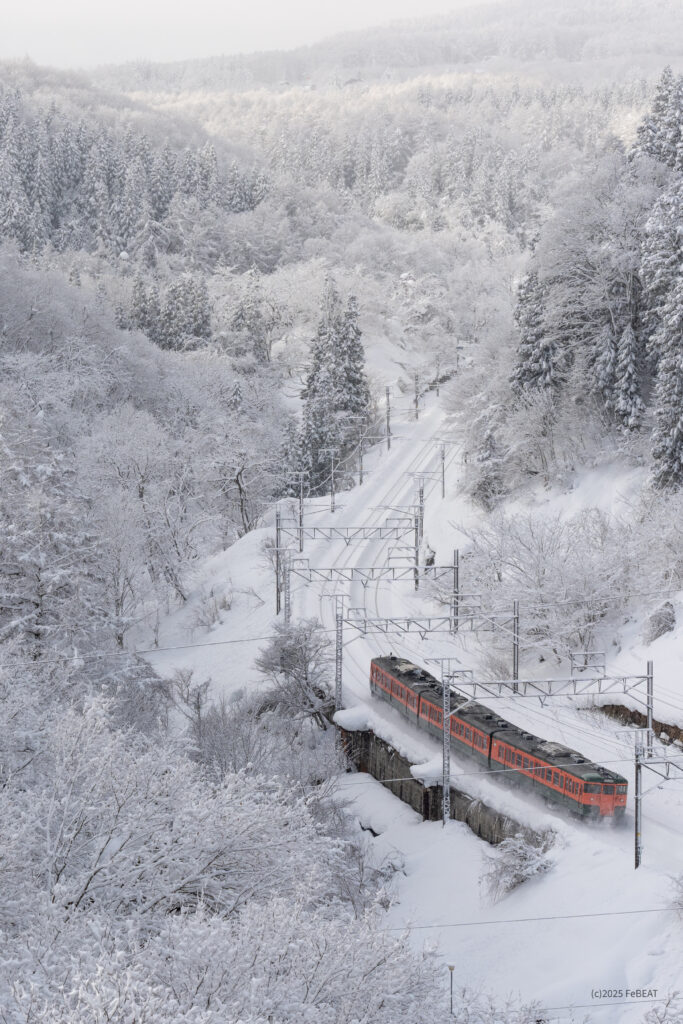 しなの鉄道北しなの線を妙高高原から黒姫へと走る湘南色の115系