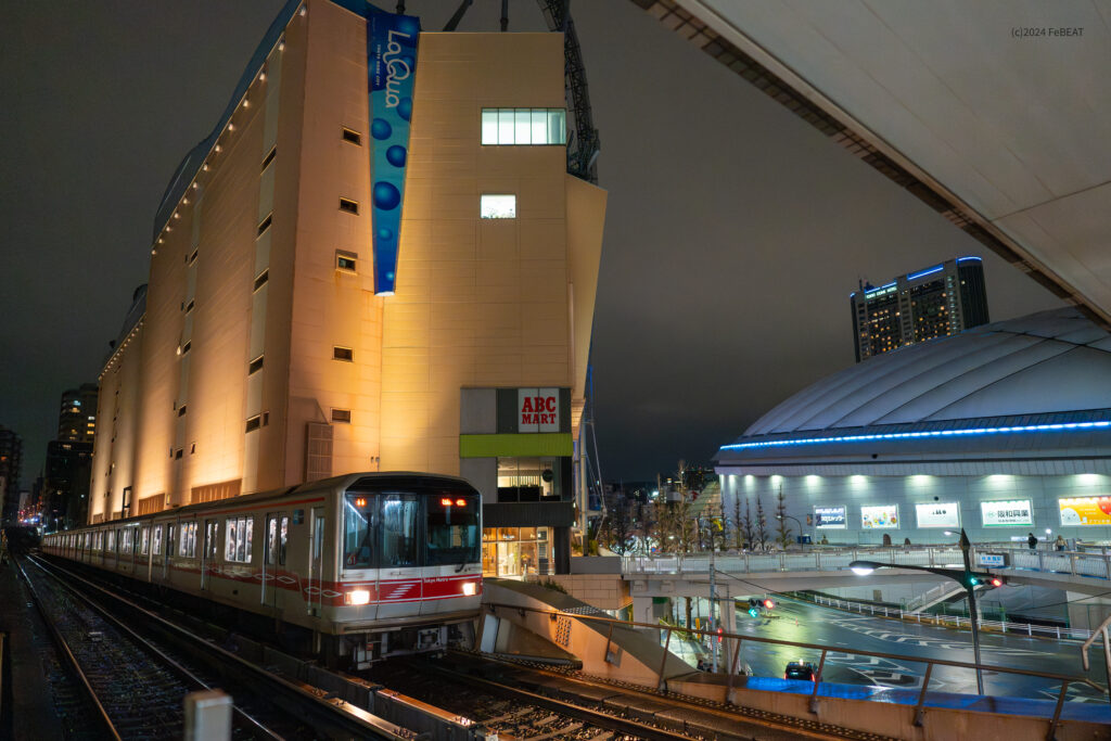 東京メトロ丸ノ内線を本郷三丁目から後楽園へと走る02系